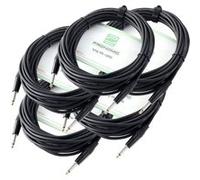 Pronomic Stage INST-10 câble instrument noir jack 10m - Lot de 5 G
