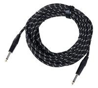 Pronomic Câble instrument INST-10T 10 m – Jack 6,3 mm, gaine textile, embouts plaqués or