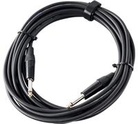 Pronomic Stage INST-6 Câble Instrument 6m (Jack 6,3 mm, câble de liaison, guitare, embouts plaqués or, décharge de traction à pince) noir
