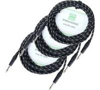 Pronomic Stage INST-6T Câble en Textile avec jack 6m. 1.5mm² - Lot de 3 G