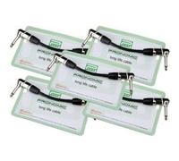 Pronomic Stage INST-A-015 câble patch fiche coudée 0,15 m lot de 5 G
