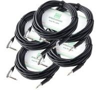 Pronomic Stage INST-A-10 câble instrument fiche coudée 10 m lot de 5 G