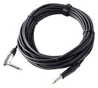 Pronomic Stage INST-A-10 Câble Jack Angle (Jack-Jack, câble guitare, câble instrument, longueur 10m, cuivre sans oxygène, résistant aux acides et huiles, décharge de traction à pince)