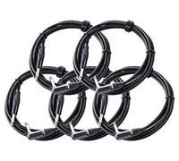 Pronomic Stage INST-A-3 Câble Instrument Angle 3 m noir Lot de 5