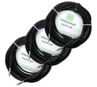 Pronomic Stage INSTS-10 câble jack 10 m stéréo, lot de 3 G