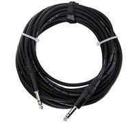 Pronomic Stage INSTS-10 Câble Jack Stéréo (symétriquement blindé, deux conducteurs, jack stéréo 6,3 mm ⇒ jack stéréo 6,3 mm, 10 m de long) Noir