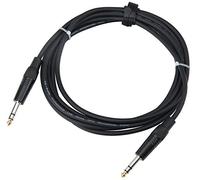 Pronomic Stage INSTS-3 Câble Jack 3 m Stéréo, Connecteurs: jack stéréo 6 | 3 mm, Symétriquement blindé, Longueur: 3 m, Couleur de la gaine: noir, Cuivre sans oxygène, Blindage cuivre haute densité