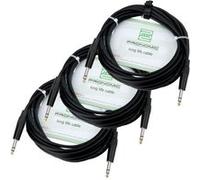 Pronomic Stage INSTS-6 câble jack 6 m stéréo, lot de 3 G