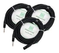 Pronomic Stage JMXM-10 câble audio mono jack /XLR 10m noir 3x set G