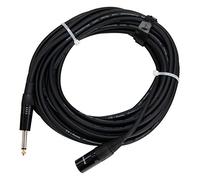 Pronomic Stage JMXM-10 Câble Mono Jack/XLR 10m (non symétrique blindé, XLR mâle 3 broches vers jack mono 6,3 mm) noir