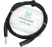 Pronomic Stage JMXM-2.5 câble audio jack mono/XLR 2,5 m noir Noir G
