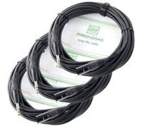 Pronomic Stage JXM-10 Jack Stereo / XLR 10m Lot de 3