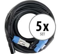 Pronomic Stage PPD-10 Câble Hybride Powerplug/DMX Lot de 5
