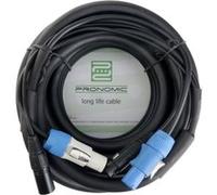 Pronomic Stage PPD-10 Câble Hybride Powerplug/DMX 10m (idéal pour le câblage des effets lumineux & éclairage de scène)