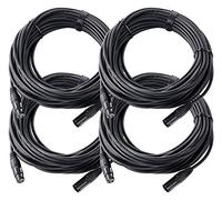 Pronomic Stage XFXM-20 Câble Micro XLR 20m noir Lot de 4.