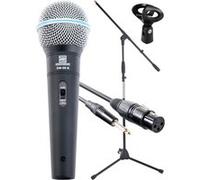 Pronomic Superstar JACK Lot de Microphones Microphones+ Pied + XLR Câble jack G