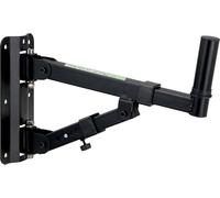 Pronomic Support Mural pour Enceintes PA WSM-40 pour Enceintes PA Et HiFi (pour Enceintes Jusqu’à 40 kg Max Et Bride De 36 mm, Angle Réglable sur 5 Positions, Pivot Horizontal, Métal Robuste) Noir