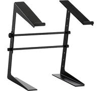 Pronomic Support Ordinateur Portable LS-100 DJ Notebook Stand (Hauteur réglable, idéal pour DJs & Musiciens, matériau : Acier) Noir