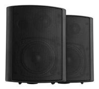 Pronomic USP-430 BK Paire d'Enceintes Murales HiFi - Enceintes 2 Voies en Set - Idéal pour Restauration et Terrasse - Support Mural Inclus pour Fixation - Puissance 120W - Noir