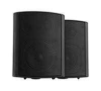 Pronomic USP-540 BK Paire d'Enceintes Murales HiFi Noires 160 Watts | Paire d'enceintes murales HiFi 2 voies, Idéales pour une installation fixe simple au plafond et aux murs, Impédance: 8 Ohms