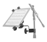 Pronomic Support Universel pour Tablette UTH-20 (Compatible avec Toutes Les Tailles courantes, avec Pince pour trépied, réglable en continu) Noir