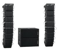 Pronomic V-Array Club Set, 210 Subwoofer, Équipement: 2X woofer 10"