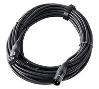 Pronomic XFXM-10 Câble Micro (10m de longueur, XLR femelle 3 broches -> XLR mâle 3 broches, connecteur soudé à la main, résistant aux acides et huiles, décharge de traction à pince) noir