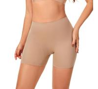 Prontiaduscire Culotte Shorty Gainante Remodelante sans Couture Chair Femme Anti Frottement Taille Haute - 117R1 Nude L