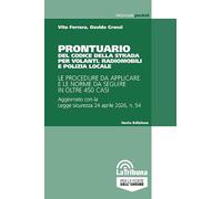 Prontuario del Codice della strada per volanti, radiomobili e polizia locale