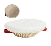 Proofing Bowl - Panier à pâte confortable, boîte à pain, ovale rond - Bol résistant à la levure avec doublure - Double poignée | Conteneur de fermentation Outil de cuisine pour boulangerie