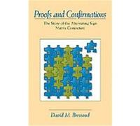 Proofs and Confirmations, Maa Spectrum Series David M. Bressoud (Auteur)