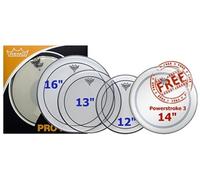 Remo Propack Pinstripe Transparente 12/13/16/+P3 Sablee 14 Pack de peaux