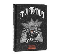 PROPAGANDA Agenda scolaire officiel 2025-2026 Propagande 16 mois, idéal pour l'école moyenne et supérieure, avec 480 pages et autocollants personnalisés, format 12 x 16,5 cm, noir