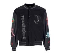 Propaganda - Dirty Street College Jacket - Homme - Vestes - Noir - Taille: S