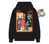 PROPAGANDA Puke Hoodie Limited Edition FW2025 et 20 autocollants pour homme, Noir + 20 Stickers, XL
