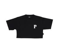 Propaganda - Pyromantics Croptop Tee - Femme - Tops - Noir - Taille: 38 FR