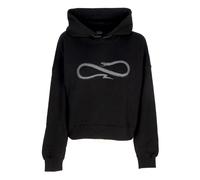 Propaganda - Sweat à Capuche Court Noir avec Côtes - Femme - Sweatshirts et sweats à capuche - Noir - Taille: 42 FR