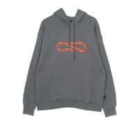 Propaganda - Sweat à capuche gris à motif de flamme - Homme - Sweatshirts et sweats à capuche - Gris - Taille: L