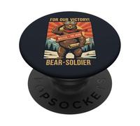Propagande Vintage Wojtek Bear Soldat PopSockets PopGrip Adhésif