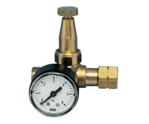 Propan Régulateur de pression basse 0,5-4 bar G 3/8 pouces avec manomètre Quantité:1