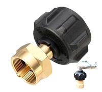 Propane Bottle Adapter, QCC1 Regulator Connector For 1 LB Cylinder Refill, Fits Type1 QCC1 Propane Tank To Small Gas Container For Grills, Stoves, Heaters, 1.93x1.93x2.52in