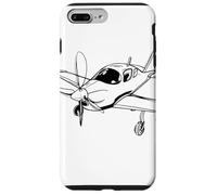 Propeller Aircraft One Line Drawing Coque pour iPhone 7 Plus/8 Plus