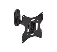 PROPER AV Support Mural à Bras pivotant Classique pour TV 23" à 42", Inclinaison 20 degrés, VESA de 75x75-200x200 Noir LDA02-221