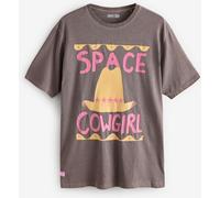 Proper Good We Are Proper Good Washed Brown Space Cowgirl Graphic Short Sleeve T-Shirt