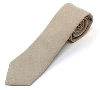 Proper Materials Cravate fine en coton chambray pour homme, style vieilli texturé, 6,3 cm de largeur