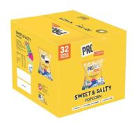 PROPER. Popcorn sucré et salé, assaisonnement au sel de mer naturel et sucre Demerara, végétarien, sans gluten, maïs fait main, 65 kcal, 14 g, boîte de 32 vendus par NAEM