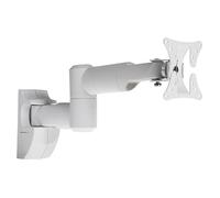 PROPER Support Mural à Bras pivotant pour TV 19" à 28", Double Pivot, VESA Max de 100 x 100, Blanc PB126