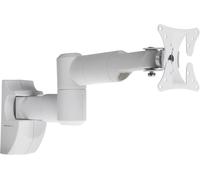 Proper Support Mural À Bras Pivotant Pour Tv 19"" À 28"", Double Pivot, Vesa Max De 100 X 100, Blanc Pb126