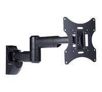 PROPER Support Mural à Bras pivotant pour TV, Double Pivot, Inclinaison 20 degrés, VESA Max de 200 x 200, Noir Bras oscillant à Deux pivots 23-42" P-SWB503B-1