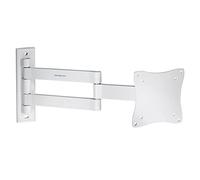 PROPER Support mural Robuste à Bras pivotant pour TV 13" à 28", VESA Max de 100 x 100, Blanc PB133